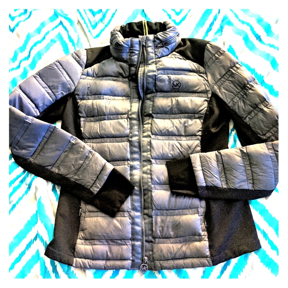Grey & Black Michael Kors Coat